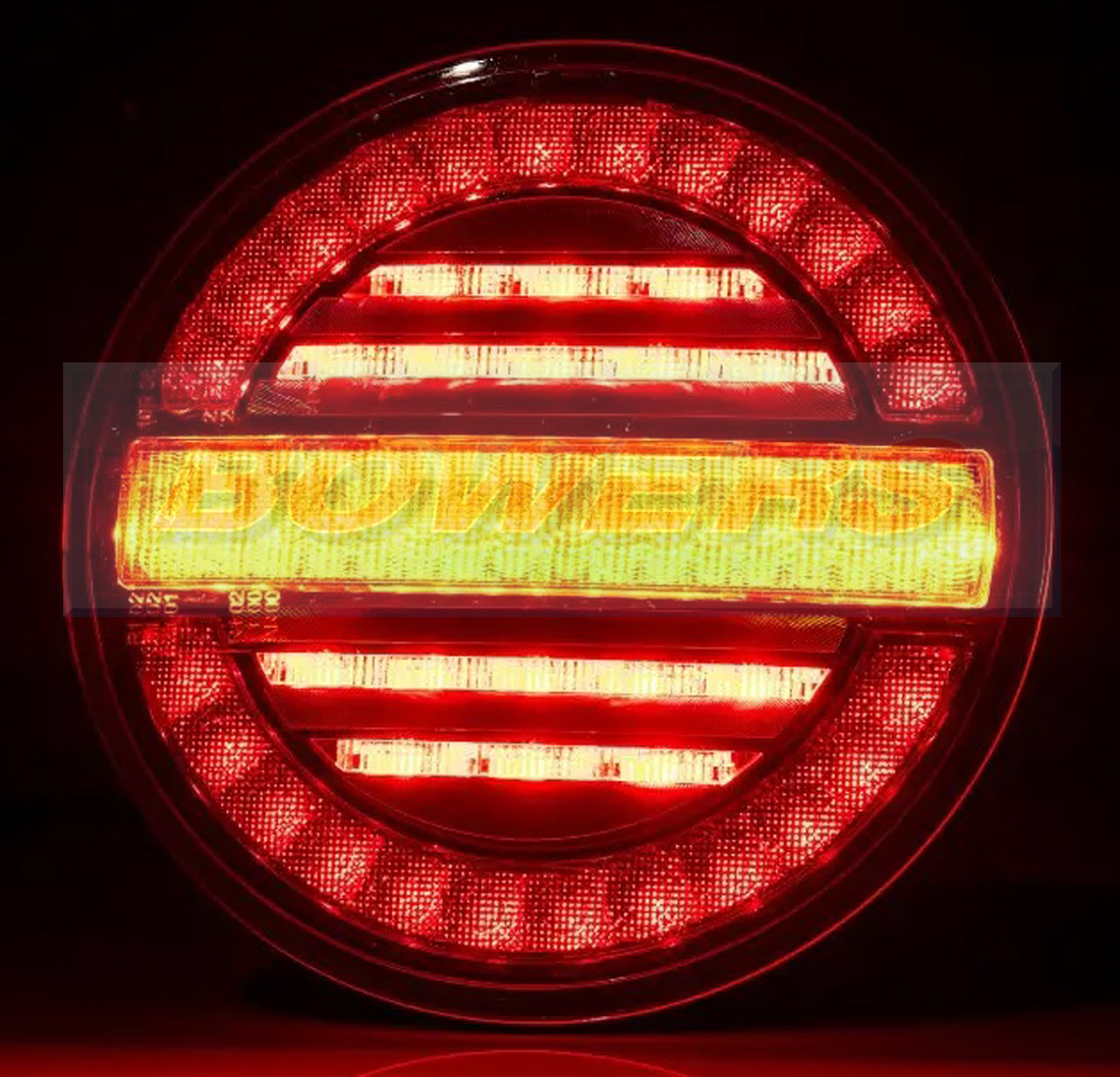 12v/24v Universal LED Rear Hamburger Light Lamp With Dynamic